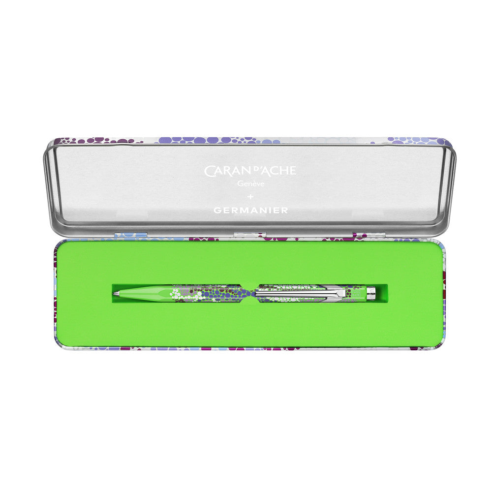 Caran D`Ache Ballpoint Pen 849 Germanier Green Fluo In Metal Box