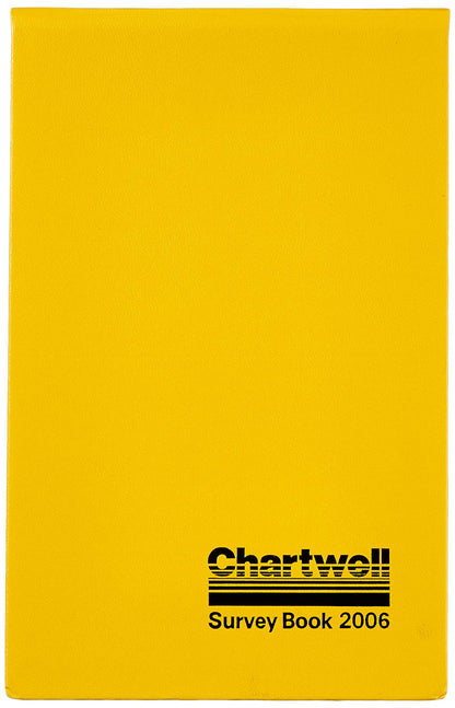 Exacompta - Ref 2006Z - Chartwell Casebound Field Survey Book - 130 x 205mm in Size, Excellent Strength When Wet, Ideal for Use Outside, Lined With 2 Lines, Yellow