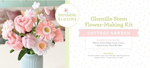Bendable Blooms Chenille Stem Flower-Making Kit Cottage Garden