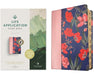 NLT Life Application Study Bible, Third Edition (Leatherlike, Pink Evening Bloom, Indexed, Red Letter)
