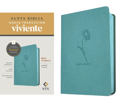 Biblia Compacta Ntv, Con Filament (Sentipiel, Turquesa)