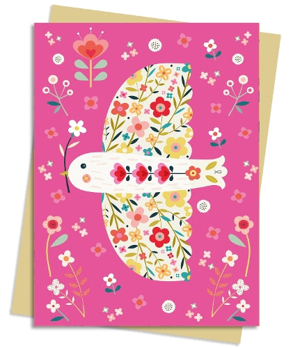 Bee Brown: Pink Floral Dove Greeting Card Pack