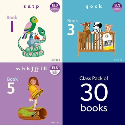 Essential Letters and Sounds: Essential Blending Books: Phase 2 Class Pack