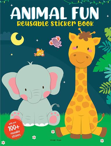 Animal Fun Reusable Sticker Book for Children