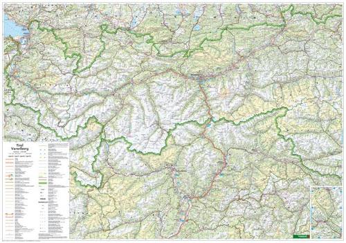 Tirol • Vorarlmountain, 1:200.000