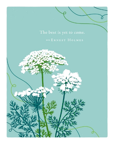 Positively Green Greeting Cards: Wedding - "The best is yet to come" - Ernest Holmes (Pack of 6)
