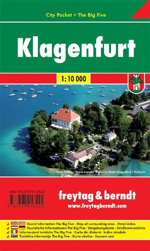 Klagenfurt, City Pocket + The Big Five, City Plan 1:10.000