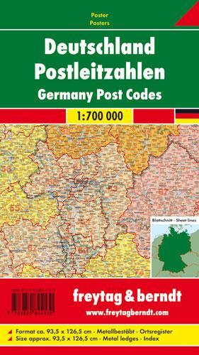 Germany by District, 1:700.000, metal-backed in a tube