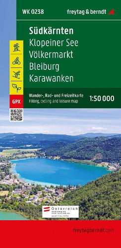 South Carinthia, Walking-, Bike- and Leisure map 1:50.000, f