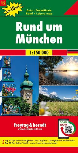 All around Munich, Automap 1:150.000, Top 10 Tips, sheet 12