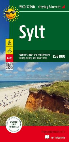 Sylt, Walking, Cycling and Leisure Map 1:35.000