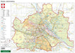 Laminated Map DUO, Learning aid Vienna 1:60.000