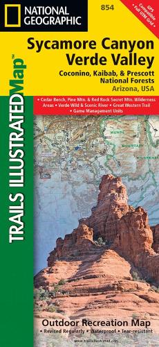 Sycamore Canyon, Verde Valley Map