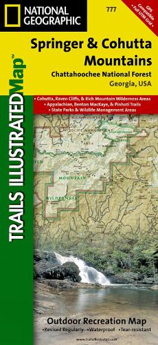 Springer and Cohutta Mountains Map