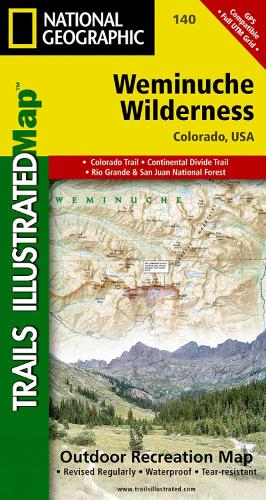 Weminuche Wilderness Map