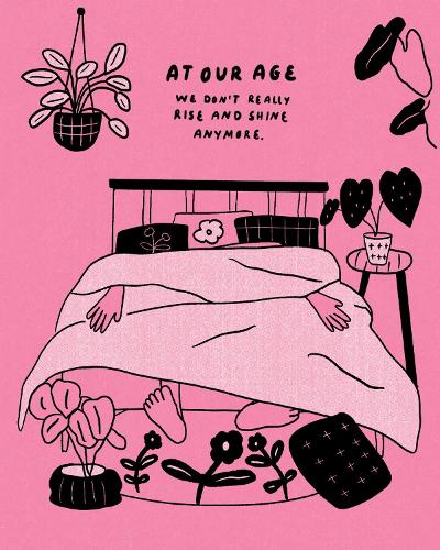 Humor Us Greeting Cards: Birthday - At our age we don't really rise and shine anymore (Pack of 6)