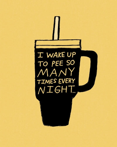 Humor Us Greeting Cards: Just For Laughs - I wake up to pee so many times every night... (Pack of 6)