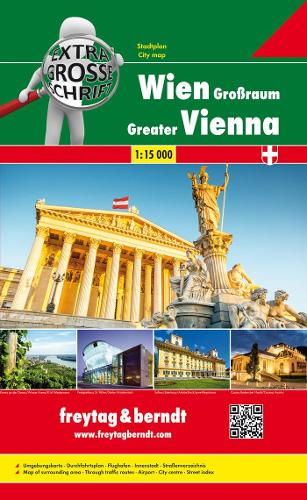 Vienna Metropolitan Area Larger Street map 1:15.000