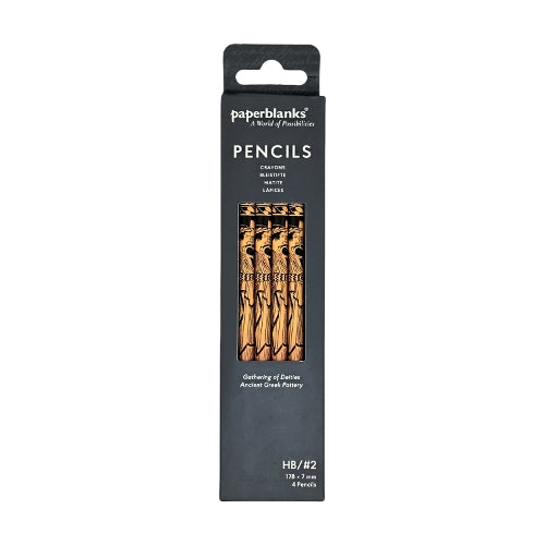Gathering of Deities (Ancient Greek Pottery) Pencil (4 Pack)