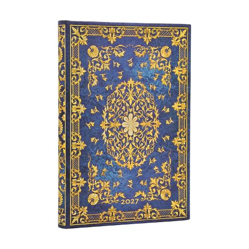 2027 Silk Sky (Guiding Star) Mini 12-Month Hardcover Dayplanner (Elastic Band Closure) Verso