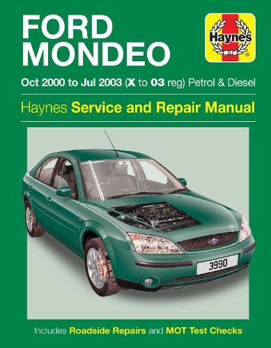 Ford Mondeo Petrol & Diesel (Oct 00 - Jul 03) Haynes Repair Manual