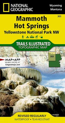 Yellowstone National Park NW: Mammoth Hot Springs Map