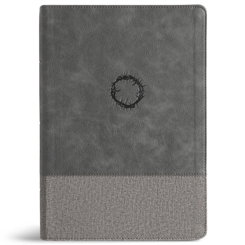 CSB Super Giant Print Reference Bible, Optimal Type, Digital Study Edition, Charcoal Leathertouch, Indexed
