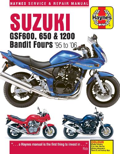 Suzuki GSF600, 650 & 1200 Bandit Fours (95 - 06) Haynes Repair Manual