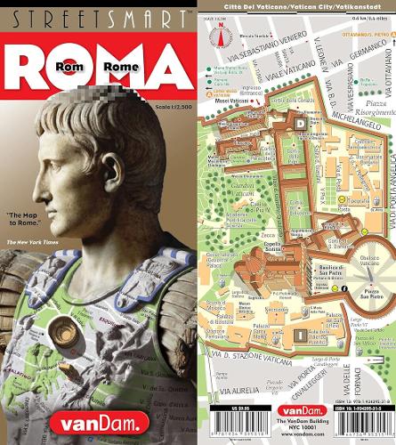 Streetsmart Rome Map by Vandam