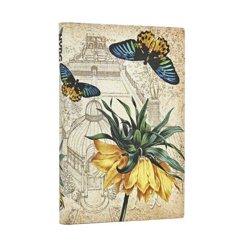 Golden Fritillaria Mini Lined Softcover Journal (Elastic Band Closure)