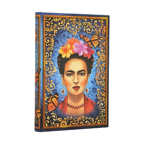 The Colourful Portrait (Viva Frida) Mini Lined Hardcover Journal (Elastic Band Closure)