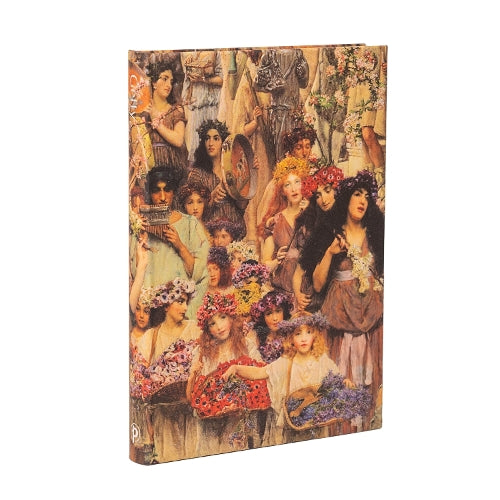 Spring (Lawrence Alma-Tadema) Midi Lined Hardback Journal (Elastic Band Closure)