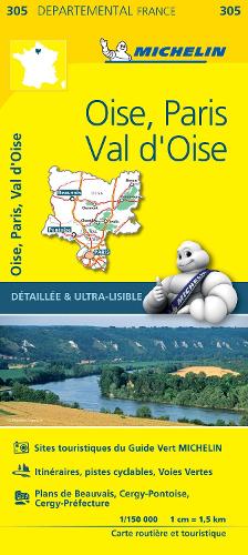 Oise, Paris, Val-d'Oise - Michelin Local Map 305