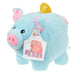 Spaarpot varken Toi-Toys: blauw 19 cm (75071B)