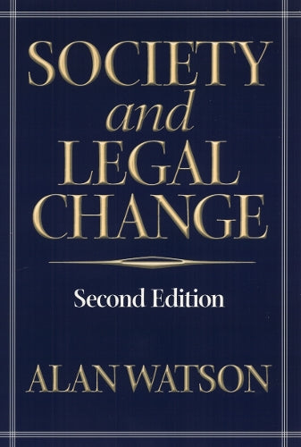 Society and Legal Change 2Nd Ed