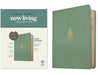 NLT Sage Green Palm Imitation Leather Filament Wide Margin Bible