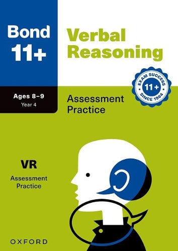 Bond 11+ Verbal Reasoning Assessment Practice Papers Age 8-9 | For GL Assessment & other 11 plus exams