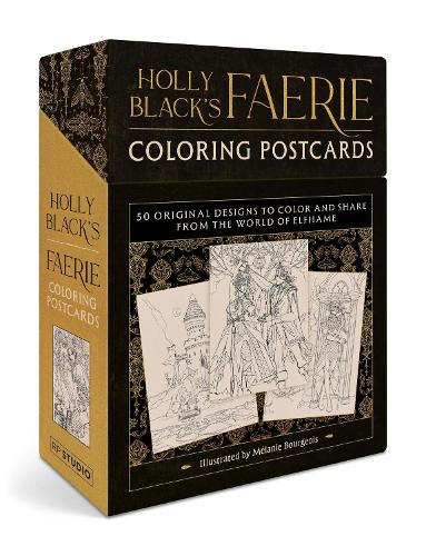 Holly Blacks Faerie Coloring Postcards