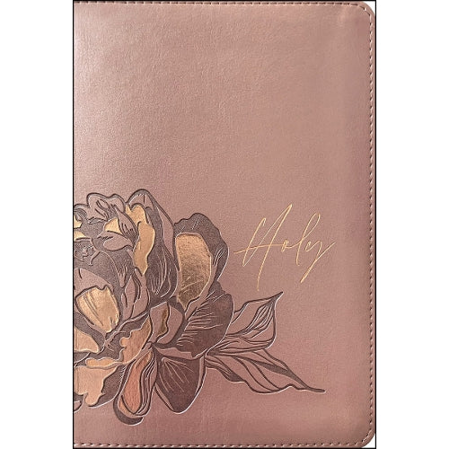 NLT Compact Giant Print Bible, Filament Edition, Rose