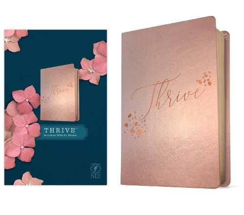 NLT THRIVE Devotional Bible for Women, Rose Metallic