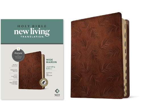 NLT Wide Margin Bible, Filament Enabled Edition, Brown