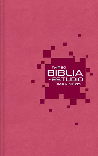 RVR60 Biblia de estudio para niños, Leathersoft, Rosado