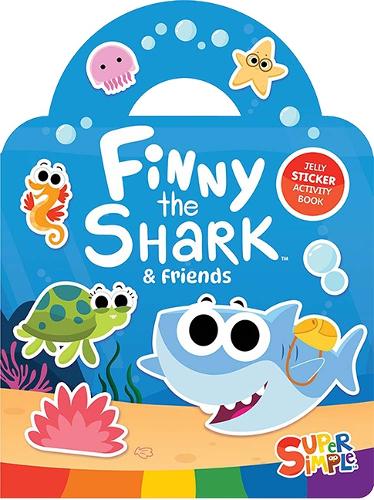 Super Simple™ Finny the Shark & Friends Jelly Sticker Playset (Includes 20 Reusable Stickers!)