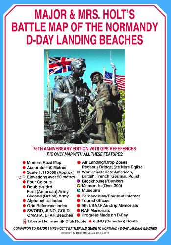 Major & Mrs Holt's Battle Map of The Normandy D-Day Landing Beaches (Map)