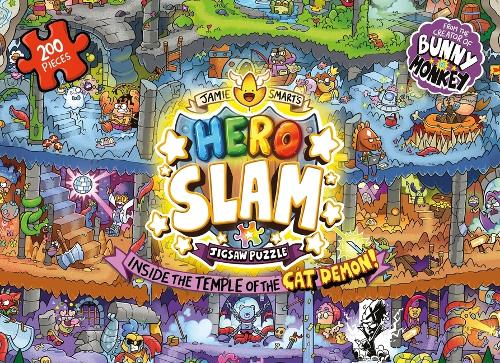 Jamie Smart's Hero Slam Jigsaw Puzzle: Inside the Temple of the Cat Demon