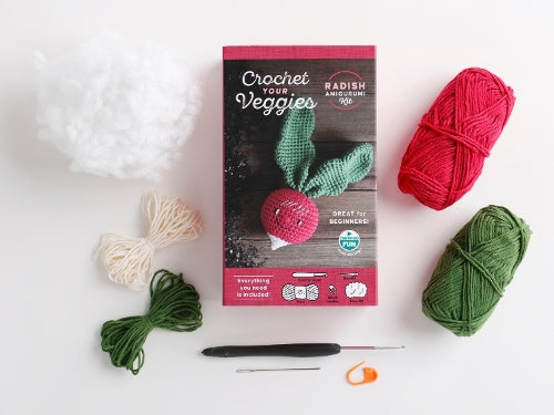 Crochet Your Veggies Amigurumi Kit Radish