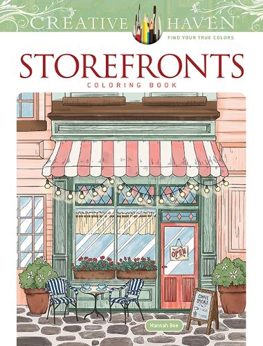 Creative Haven Storefronts Coloring Book