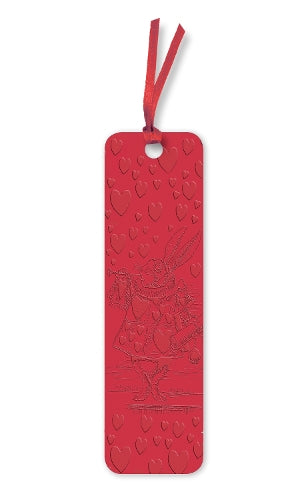 Alice's Adventures in Wonderland: White Rabbit Artisan Art Vegan Leather Bookmarks (pack of 10)