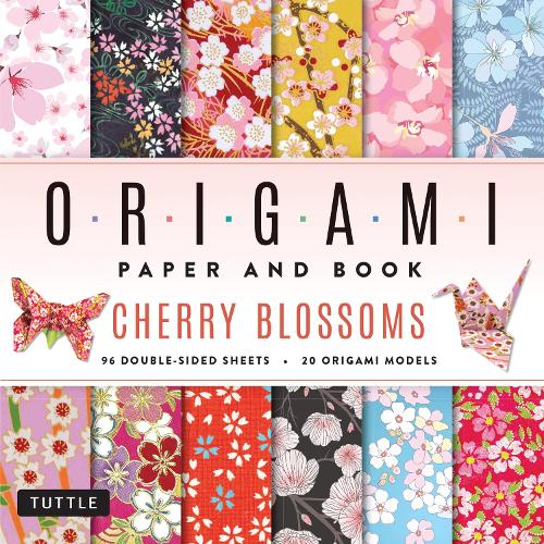 Cherry Blossoms Origami Paper and Book