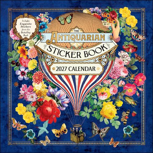 The Antiquarian Sticker Book 2027 Wall Calendar